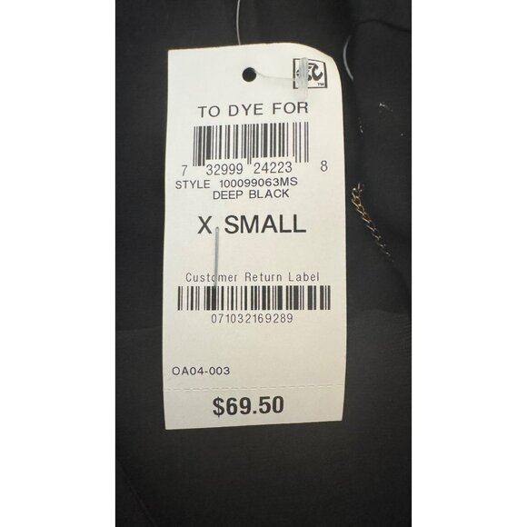 NWT JM Collection XS  Black Sleeveless Asymmetrical Overlay Dress Polyester - Picture 14 of 15